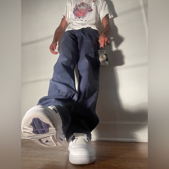 Navy Blue Ben Davis Work Pants - Picture 3 of 15